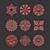 Elegant Ornament Element Pack 09 3D model small image 7