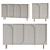 Adjustable Shelving Buffet Sideboard 3D model small image 1