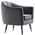 MoNiBloom Armchair Accent Design 3D model small image 3