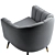 MoNiBloom Armchair Accent Design 3D model small image 5