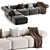 Annud OFFO Modular Sofa 5-in-1 3D model small image 2