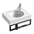 Geberit Preciosa II Washbasin White 3D model small image 1