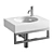 Geberit Preciosa II Washbasin White 3D model small image 2