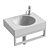 Geberit Preciosa II Washbasin White 3D model small image 3