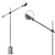 Elegant Floor Lamp LouvreHome 3D model small image 4