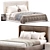 Elegant Porto Bed by Stylishclub 3D model small image 3