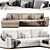 Bolia Sepia 4-Seater Sofa 3D model small image 2