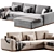 Bolia Sepia 4-Seater Sofa 3D model small image 3