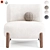 Modern Tobo Armchair in Millimeters 3D model small image 3