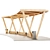 Pergola Swing Bench Set 3D model small image 4