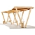 Pergola Swing Bench Set 3D model small image 5