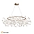 Vetta Pink Gold Pendant Chandelier 3D model small image 1