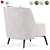 Poliform Sunday Armchair: Modern Elegance 3D model small image 2