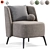 Poliform Sunday Armchair: Modern Elegance 3D model small image 3