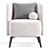 Poliform Sunday Armchair: Modern Elegance 3D model small image 6