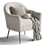 Elegant Annabelle Armchair in 3D 3D model small image 2