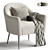 Elegant Annabelle Armchair in 3D 3D model small image 4