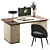 Modern Office Furniture Set 3D model small image 6