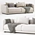 Elegant Bristol Sofa in 3D 3D model small image 3