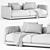 Elegant Bristol Sofa in 3D 3D model small image 4