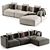 Modern Shanghai Sofa Poliform 3D model small image 2