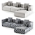 Modern Shanghai Sofa Poliform 3D model small image 4