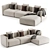 Modern Shanghai Sofa Poliform 3D model small image 6