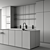 Modern Kitchen Design Model Kit 3D model small image 7