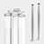 Minimalist Dreispitz Floor Lamp 3D model small image 2