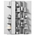 Versatile Modular Cabinet with Shelves 3D model small image 4