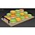 Colorful Macaroon Tray with 3 Varieties 3D model small image 7