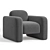 Luxury Sonoma Armchair by Vorsen 3D model small image 2