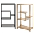 Kare Loft Steel Glass Shelf 3D model small image 1