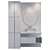 Modern Bathroom Furniture Set 3D model small image 3