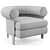 Elegant Mattia Armchair By Minotti 3D model small image 5