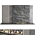 Modern Fireplace Wall Set 55 3D model small image 7