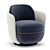 Wittmann Miles Lounge Chair 3D model small image 1