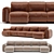 Modular Natuzzi Sofa 3D Model 3D model small image 1