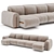 Modular Natuzzi Sofa 3D Model 3D model small image 4