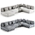 Elegant Katarina Corner Couch Sofa 3D model small image 4