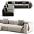 Modern MAHY Sofa By Braid 3D model small image 3