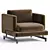 Natuzzi Italia Jeremy Armchair, Fabric Design 3D model small image 3