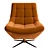 Garda Decor Velvety Swivel Chair 3D model small image 2