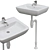 Tyngen Wash Basin Sink Kit 3D model small image 1