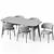 Customizable Chair and Table Set 3D model small image 6