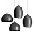 Floral Pendant Lamp Set - Vray & Corona Ready 3D model small image 2