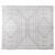 Silk White Geometric Rug 3D model small image 5