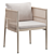 Modern Lineas Dining Arm Chair 3D model small image 3