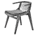 Sleek Klismos Chair by Knoll 3D model small image 7