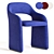 ETO Petite Modern Chair 3D model small image 3